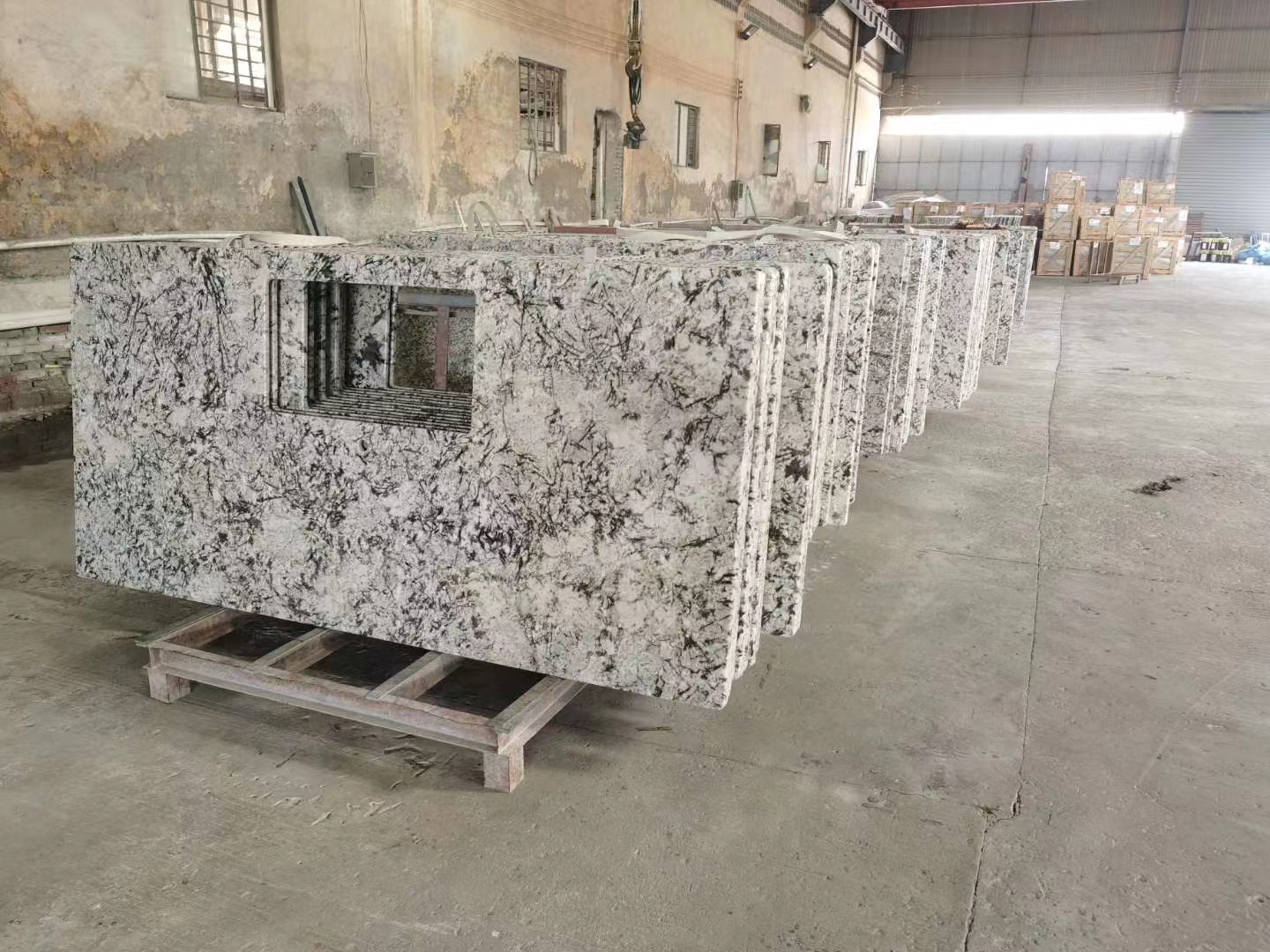 Snow white hemp countertops manufacturer in China